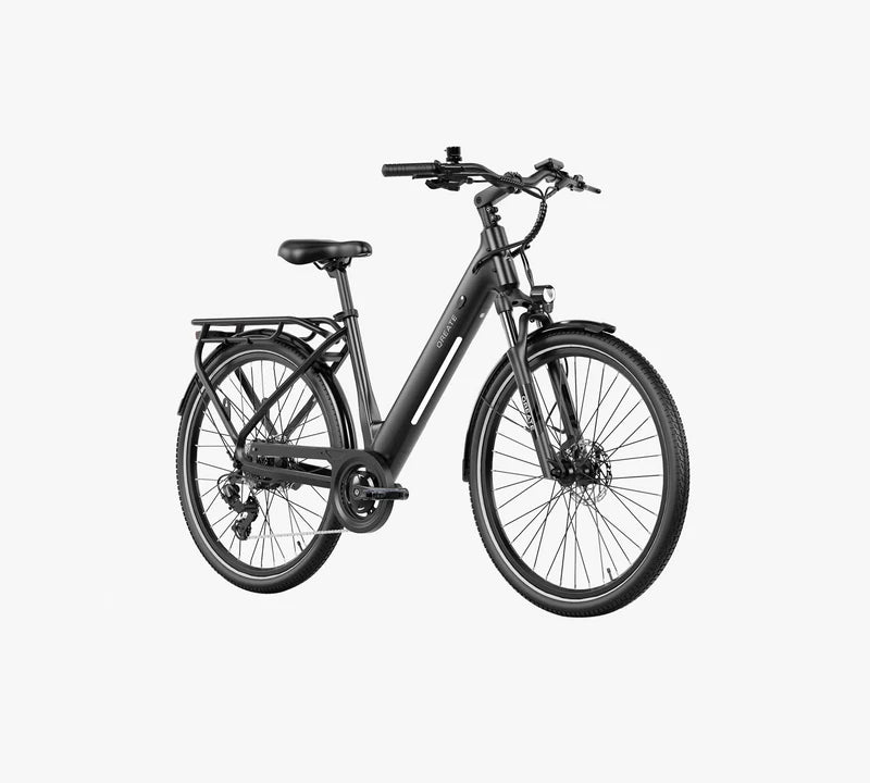 QREATE City Air – Zwart – Schuin zijaanzicht