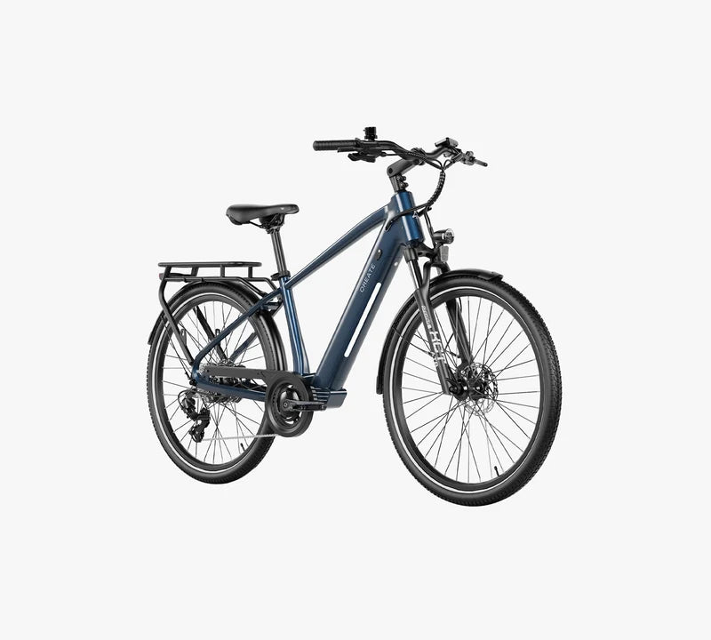 QREATE City Pro-A – Donkerblauw – Schuin zijaanzicht