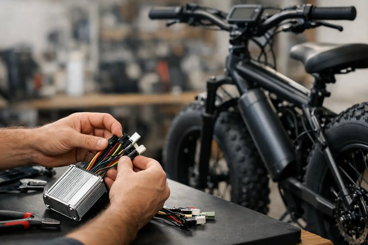 Hoe sluit je een fatbike controller aan?