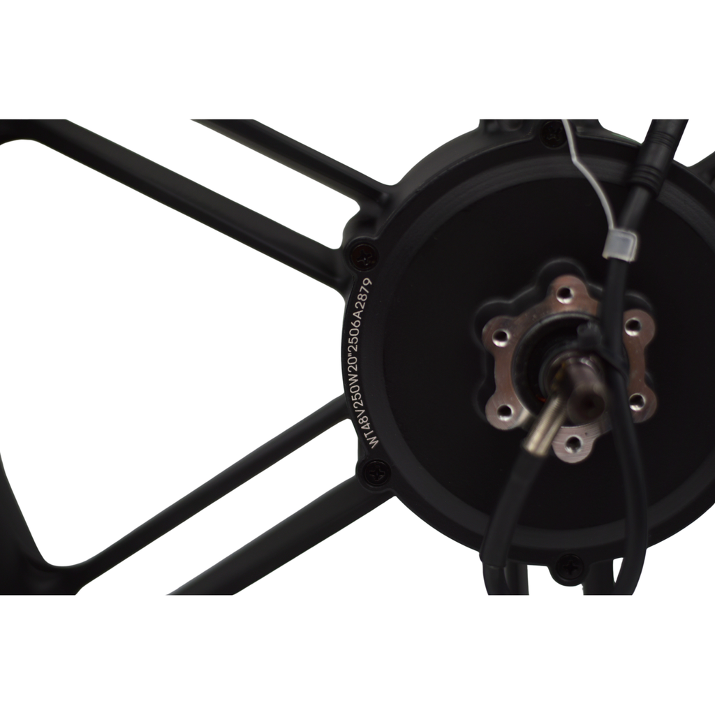 Velg + Motor (Achter) - Fatbike - QM Wheels V20 (Rode Stekker) (Grote Motor)