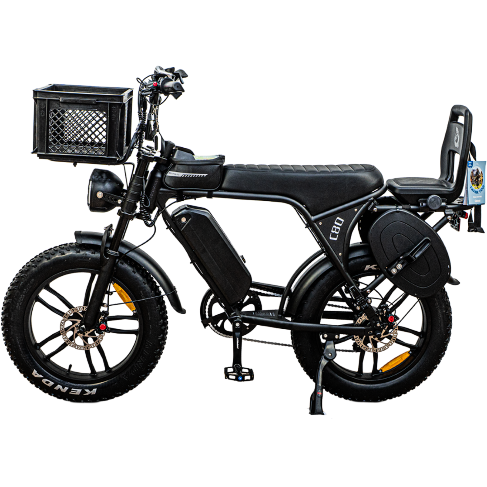 C80 Family Edition - OUXI - Fatbike - Zwart
