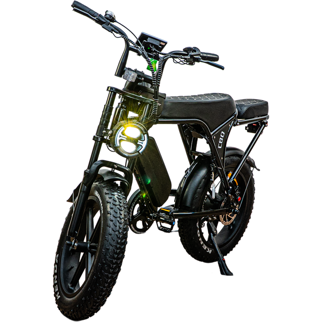 C80 - OUXI - Fatbike - Zwart