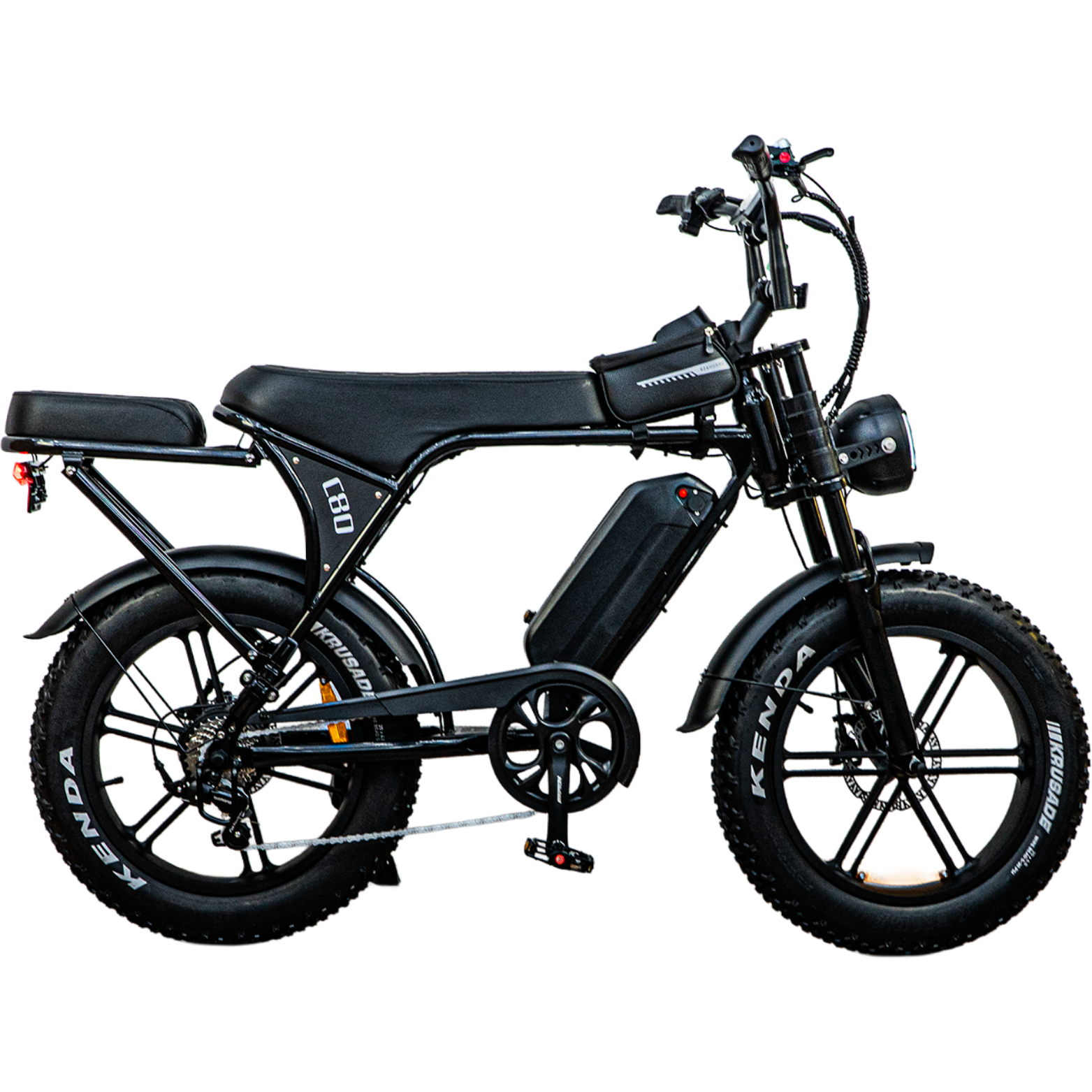 C80 - OUXI - Fatbike - Zwart