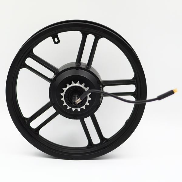 Velg + Motor + Tandwiel (Achter) - Fatbike - QM Wheels V20 Mini (Zwarte Stekker)