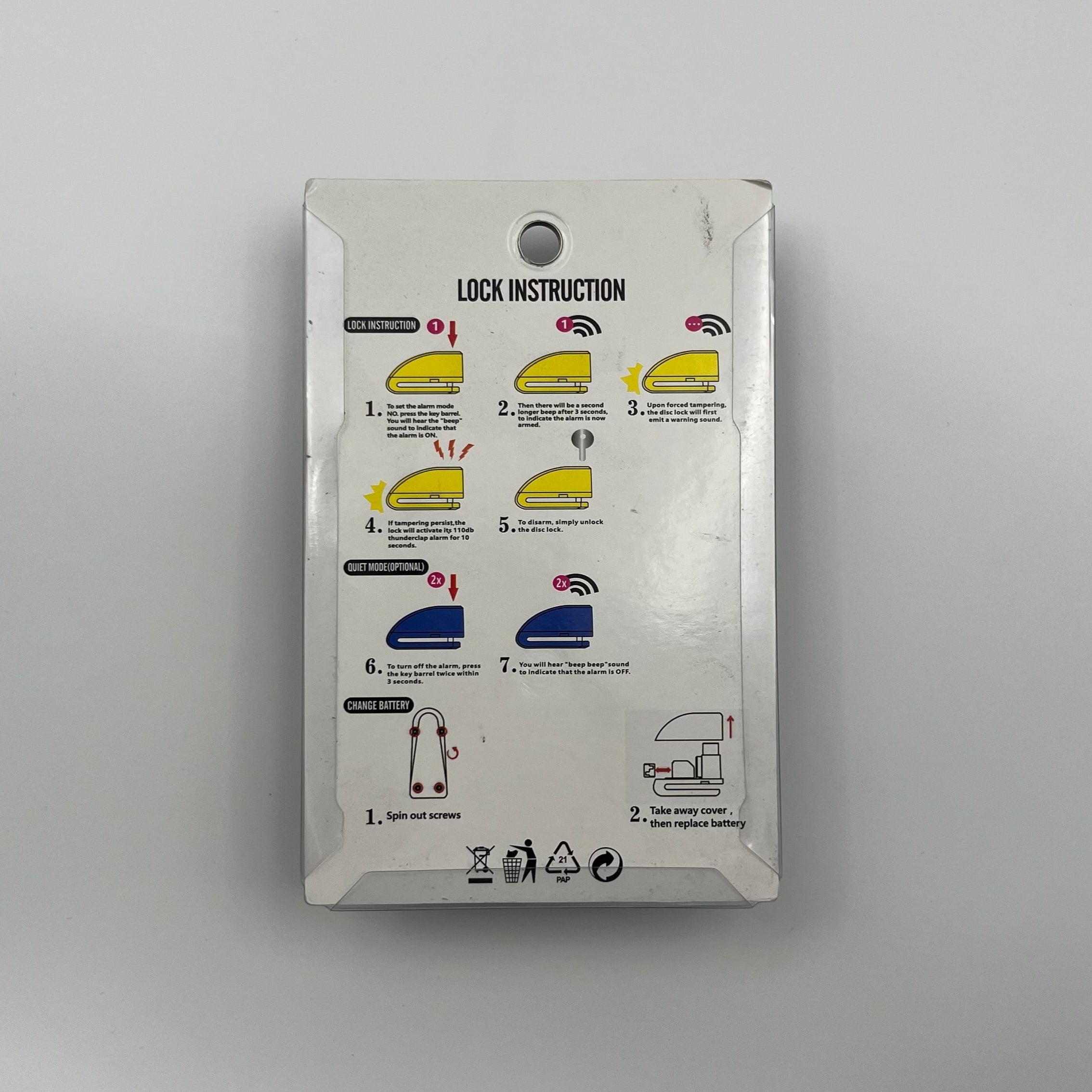 Remschijfslot + Alarm - Alle Modellen FatbikeForYou