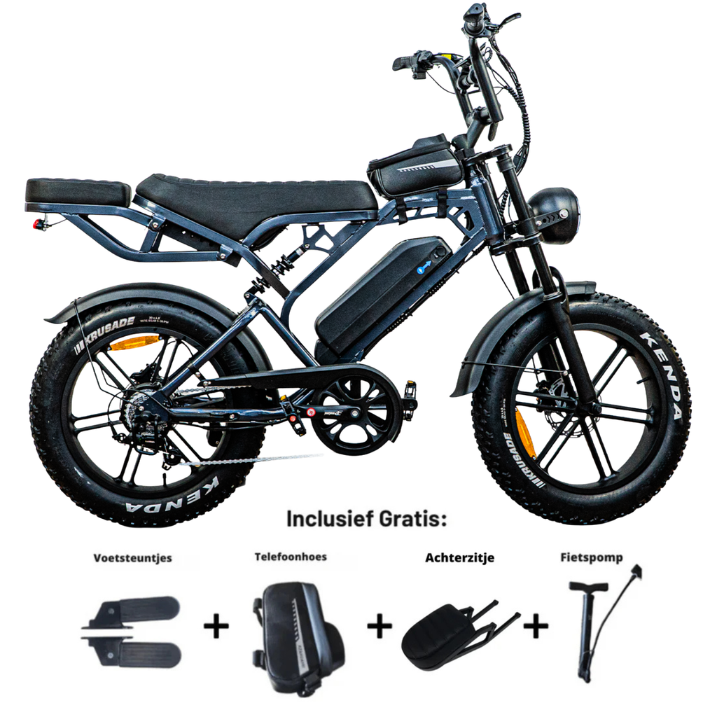 V20 Pro - QM Wheel - Fatbike - Anthracite Grey - Snelheid Instelbaar