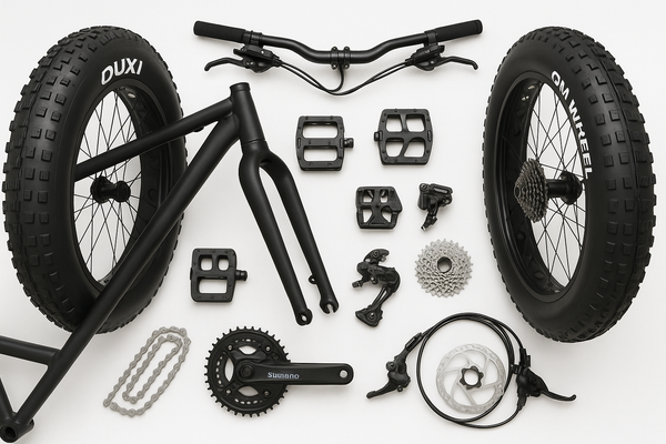 onderdelen van Ouxi en QM Wheel Fatbikes