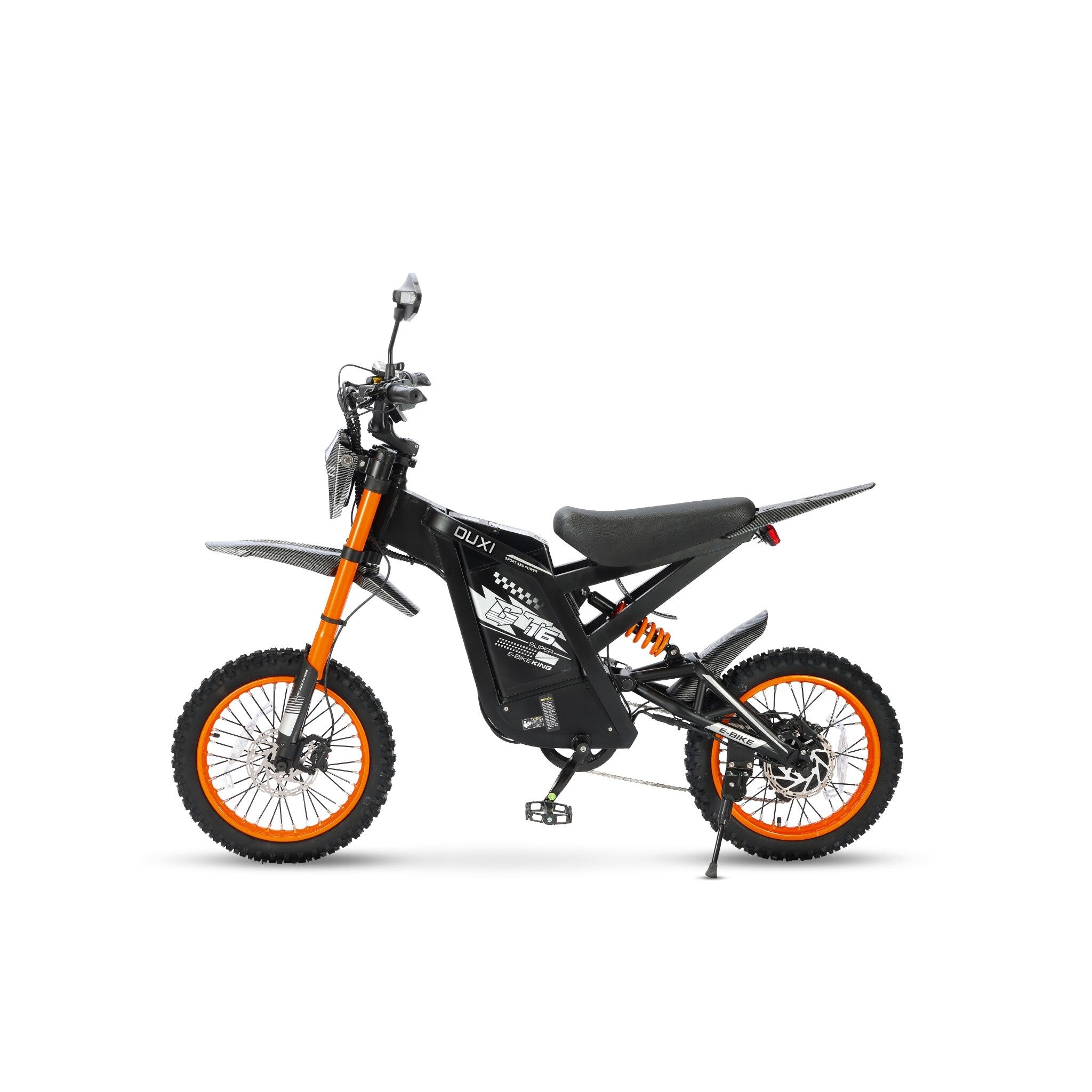 OUXI GT16 Oranje/Zwart | Elektrische Skinnybike 16 inch