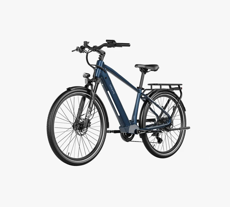 QREATE City Pro-A – Donkerblauw – Schuin vooraanzicht
