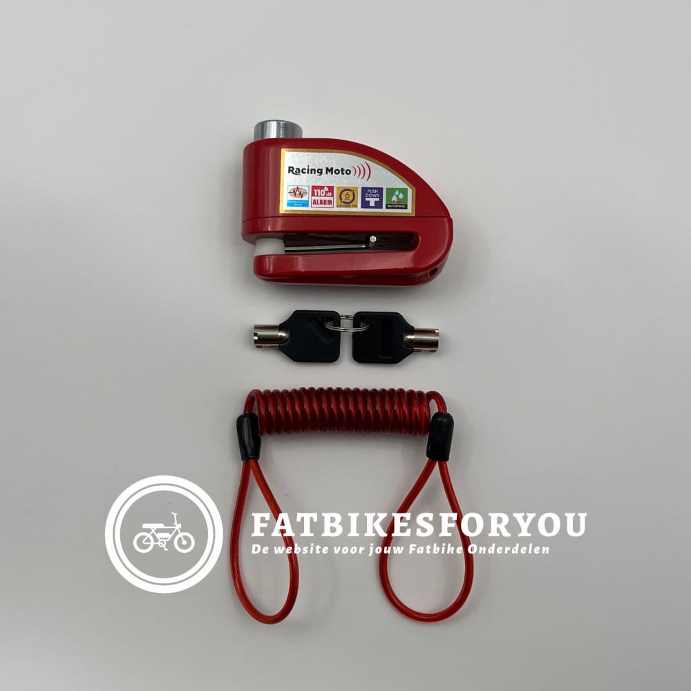 Remschijfslot + Alarm - Alle Modellen FatbikeForYou