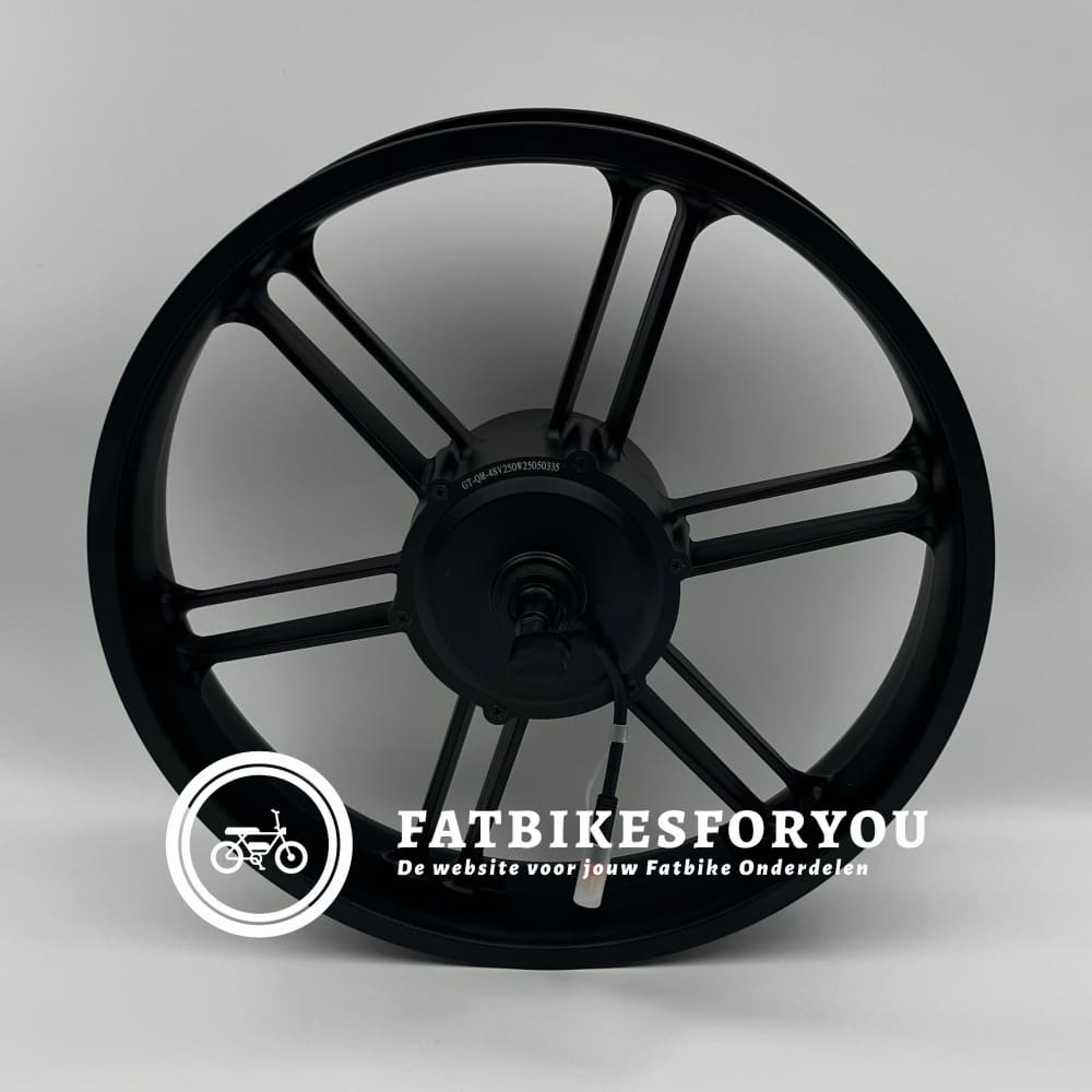 Velg + Motor (Achter) - Fatbike - QM Wheels V20 (Rode Stekker) (Grote Motor) FatbikeForYou