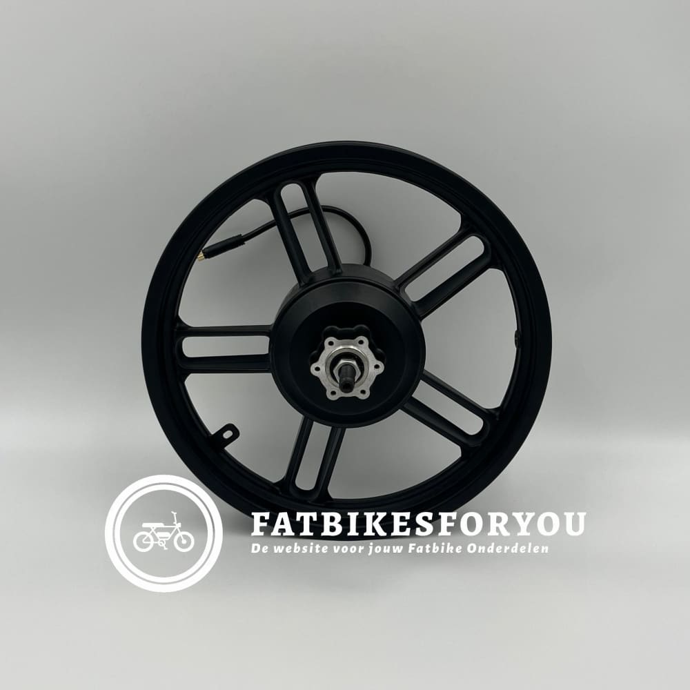 Velg + Motor + Tandwiel (Achter) - Fatbike - QM Wheels V20 Mini (Zwarte Stekker) FatbikesForYou